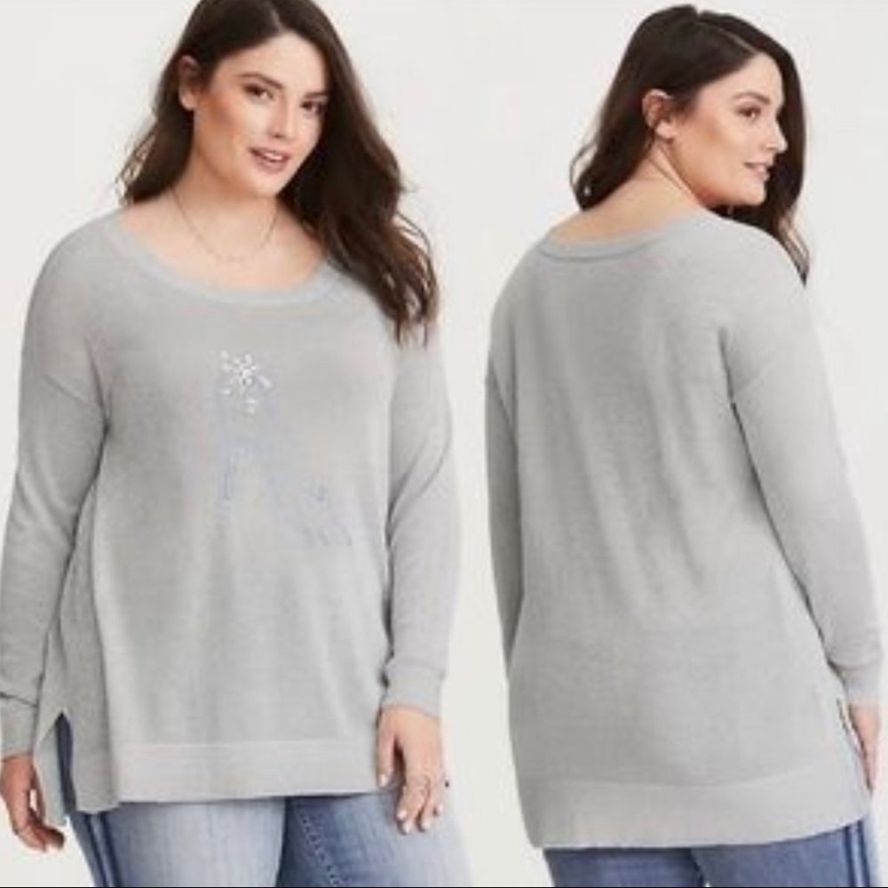 Torrid Size 1 Disney/Cinderella Glass Slipper Sweater/Blouse
